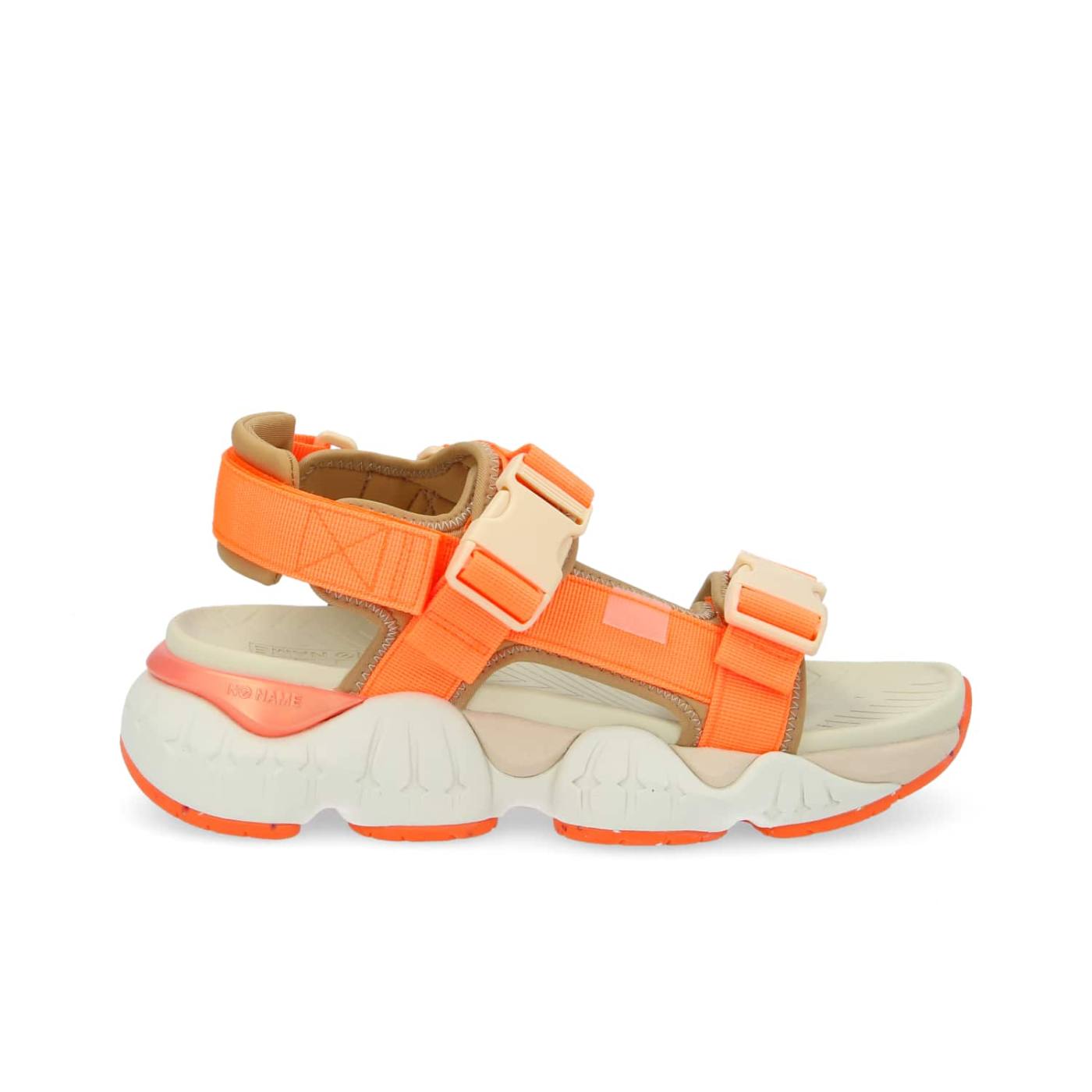 SANDALO KRAZEE W - CINTURINO IN NYLON/NEO - ARANCIO FLUO/GRIGIO